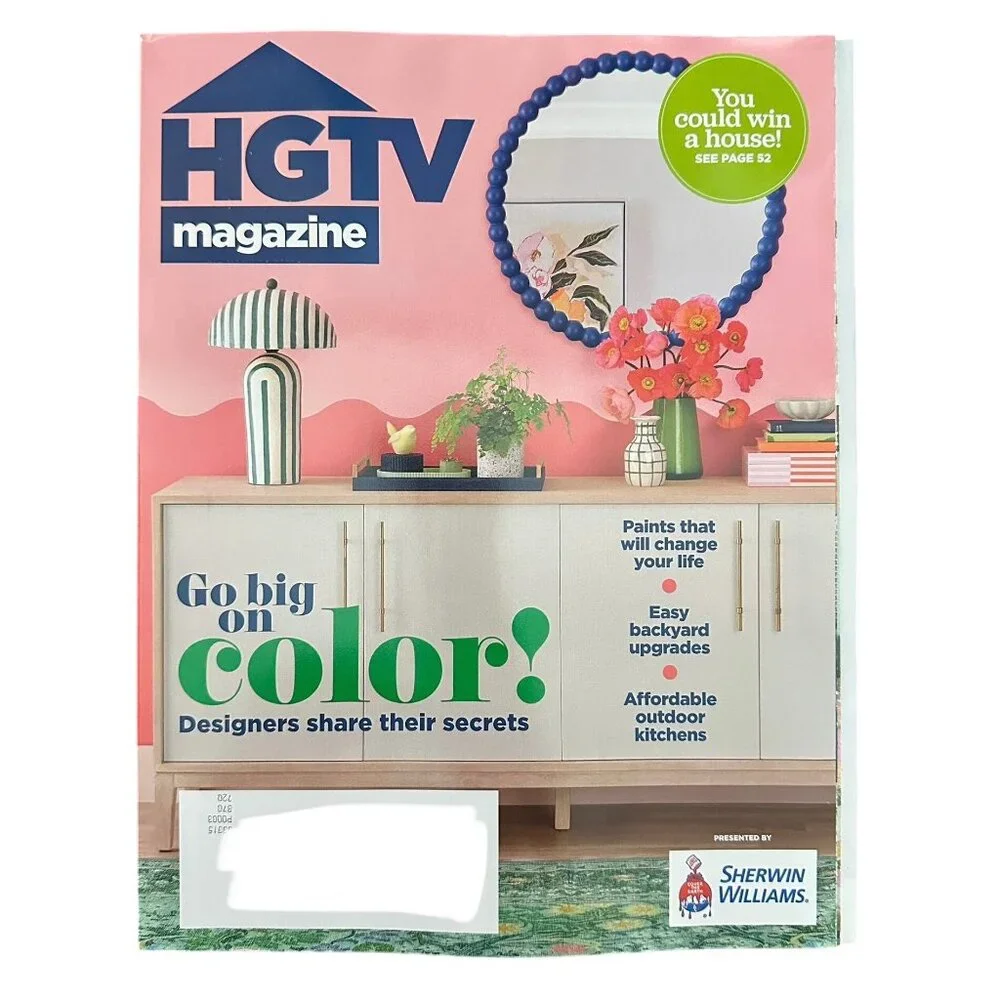 HGTV Magazine May June 2025 Go Big in Color Designers Share Their Secrets